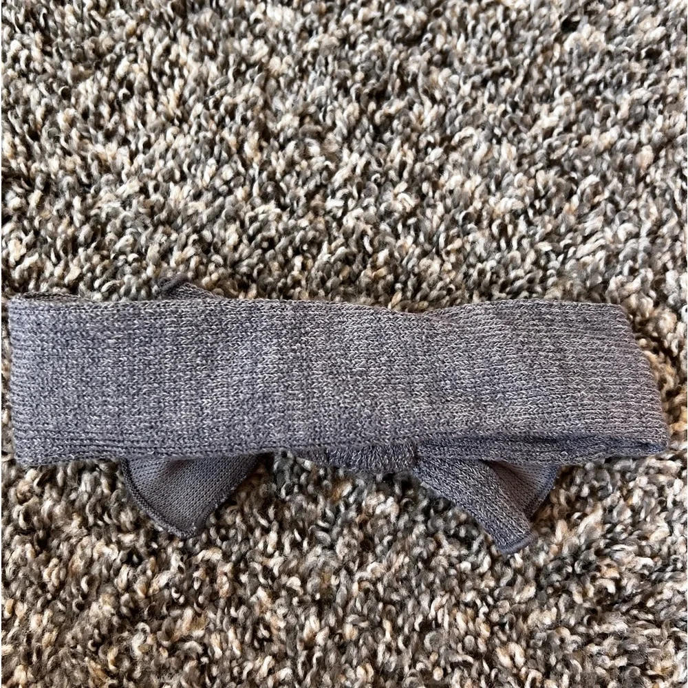 Olive + Scout Baby Oversized Gray Topknot Bow Headband Infant‎ 6-12 Months